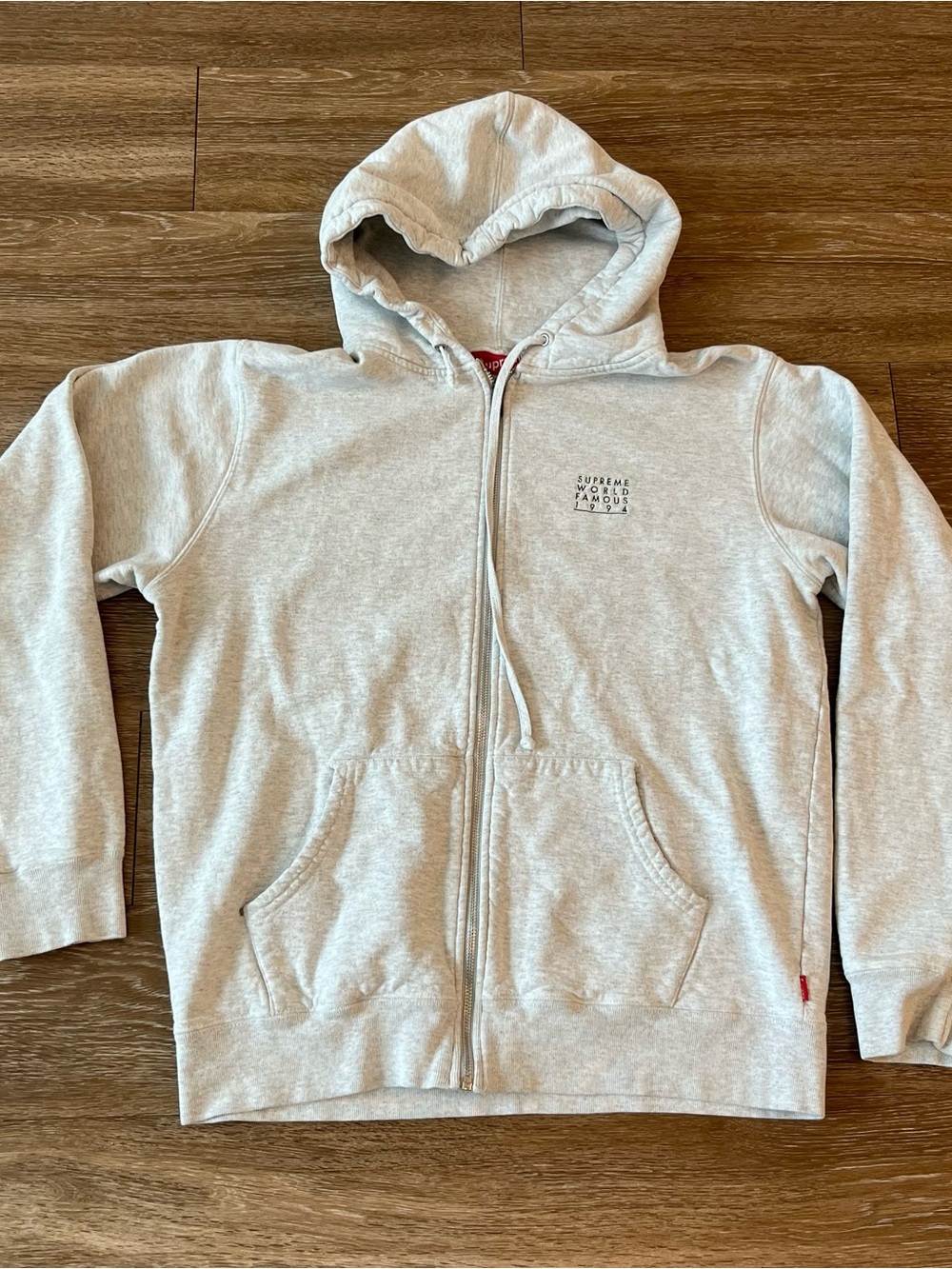 Supreme World Famous Zip Up Hooded Sweatshirt Zipup